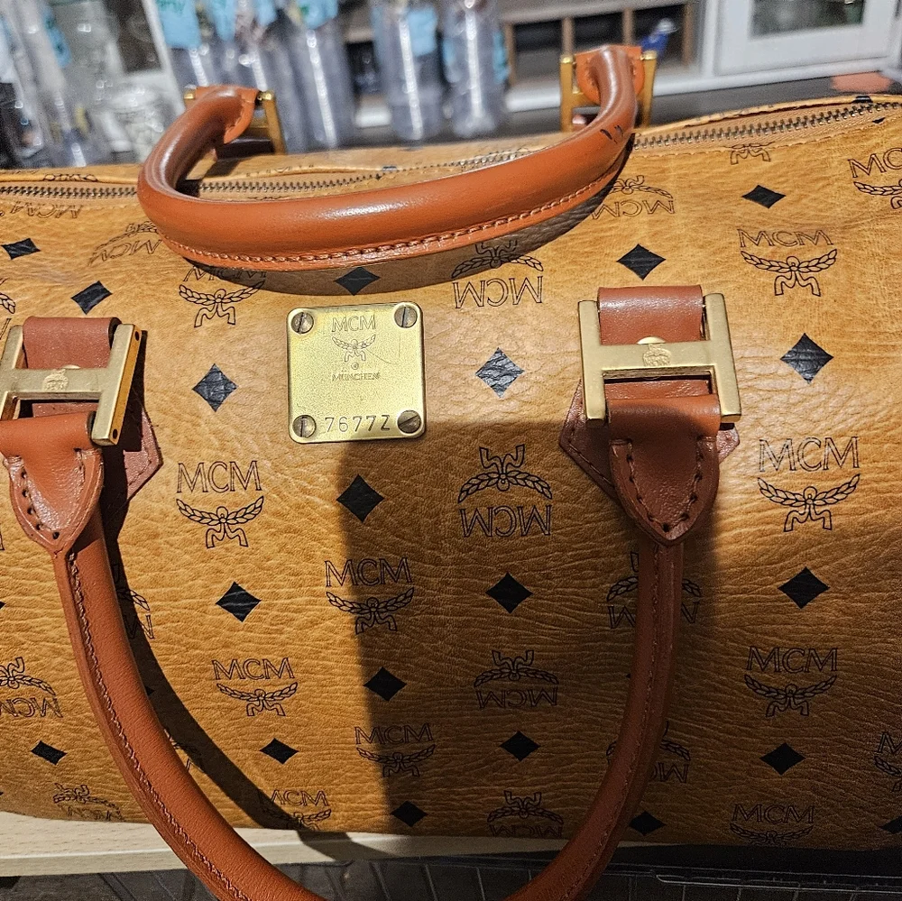 MCM Vintage Made In Germany Visetos Boston Bag - Picture 3 of 7